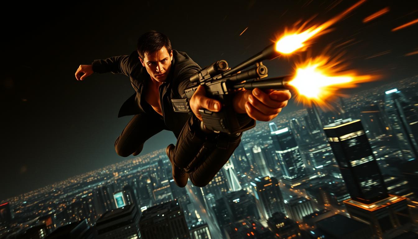 Ethan Hunt in action sequence Ethan Hunt in action sequence