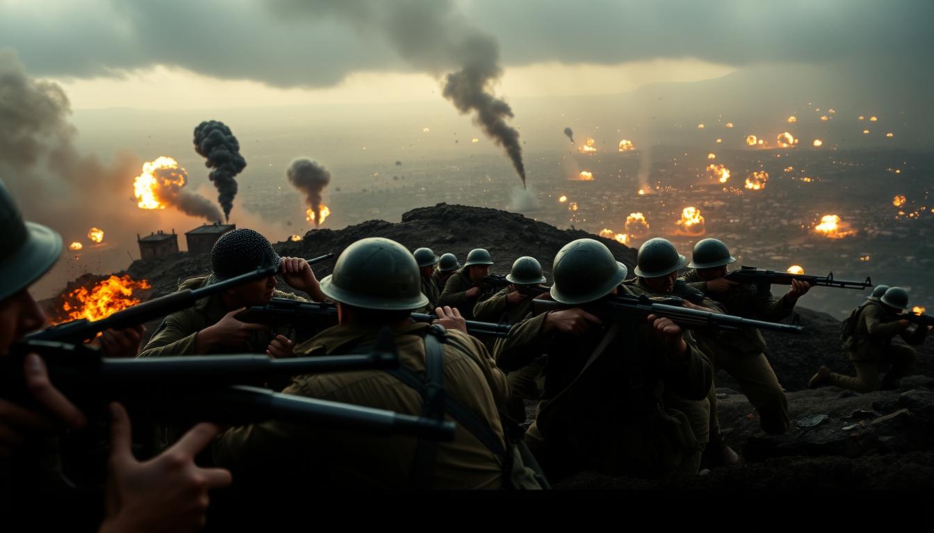 Hacksaw Ridge battle scenes