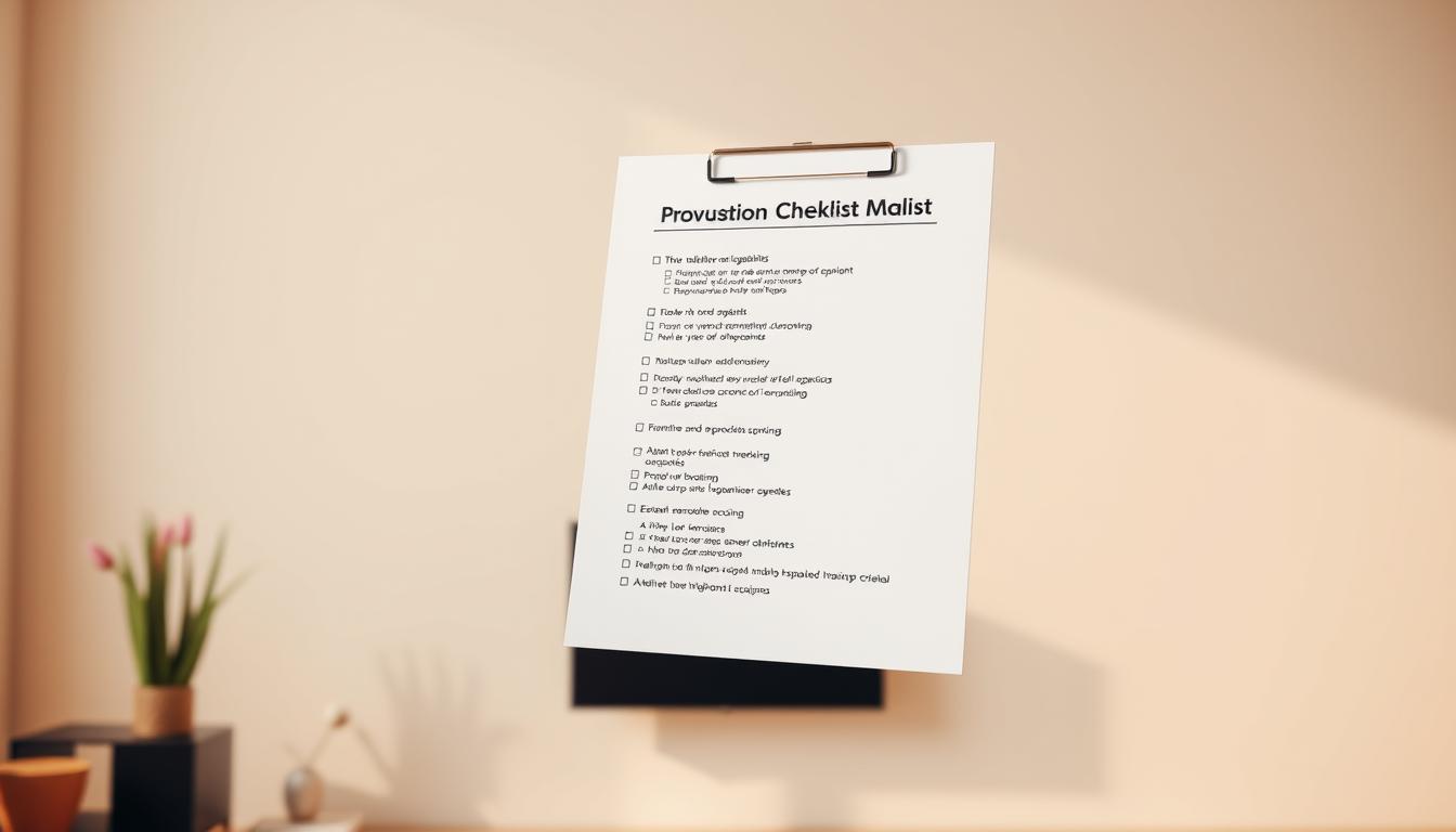 evaluating providers checklist