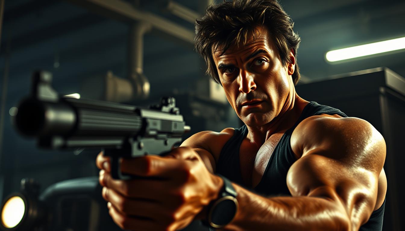 sylvester stallone action scene