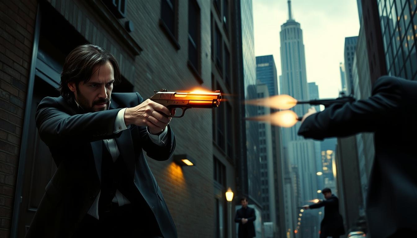 Action scenes in the film